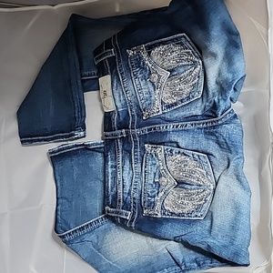 Miss Me Angel Wings Bling - Bootcut Straight Jeans - 31